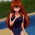 河合伊代菜×スク水 2枚目