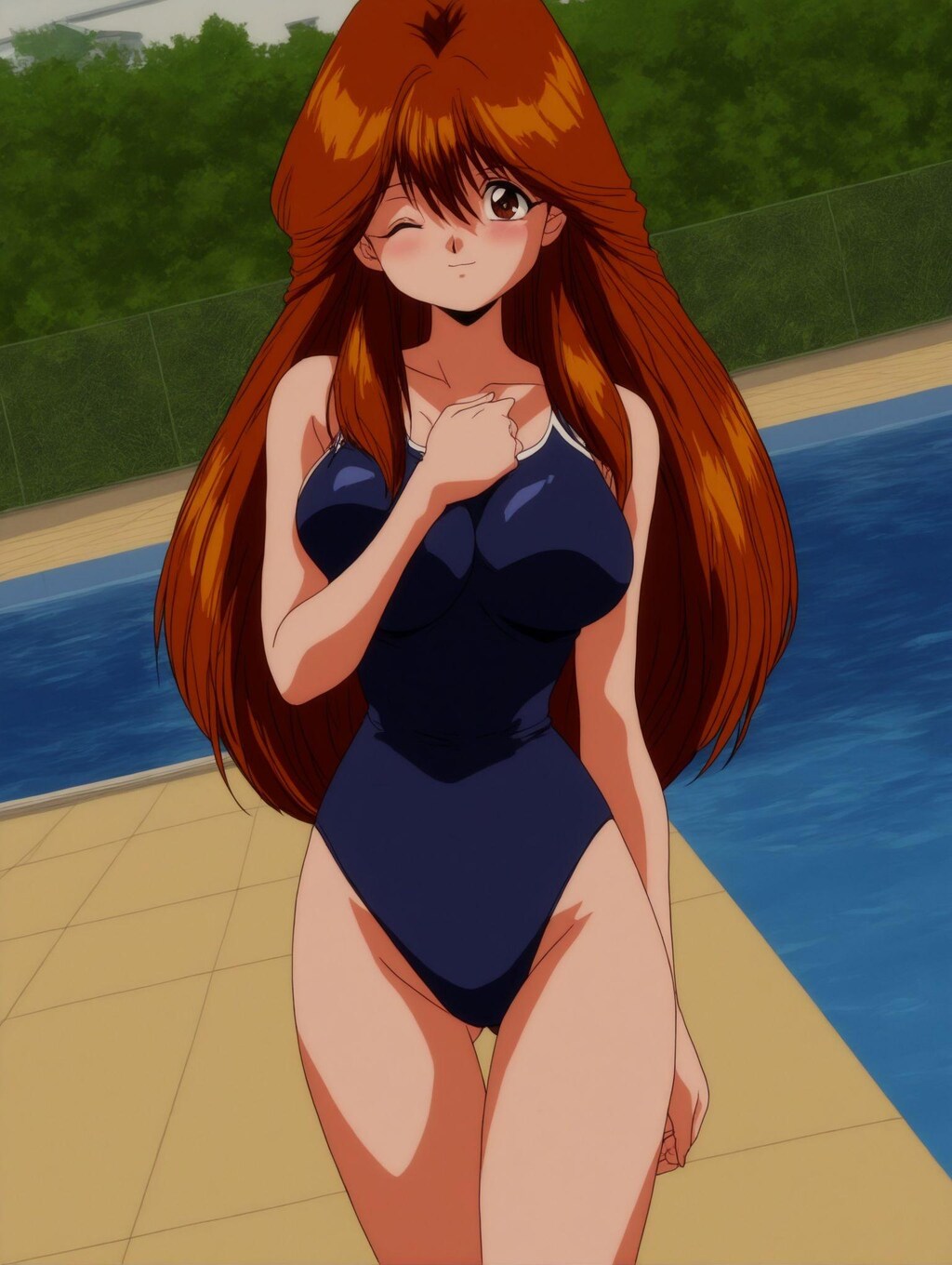 河合伊代菜×スク水