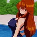 河合伊代菜×スク水 6枚目