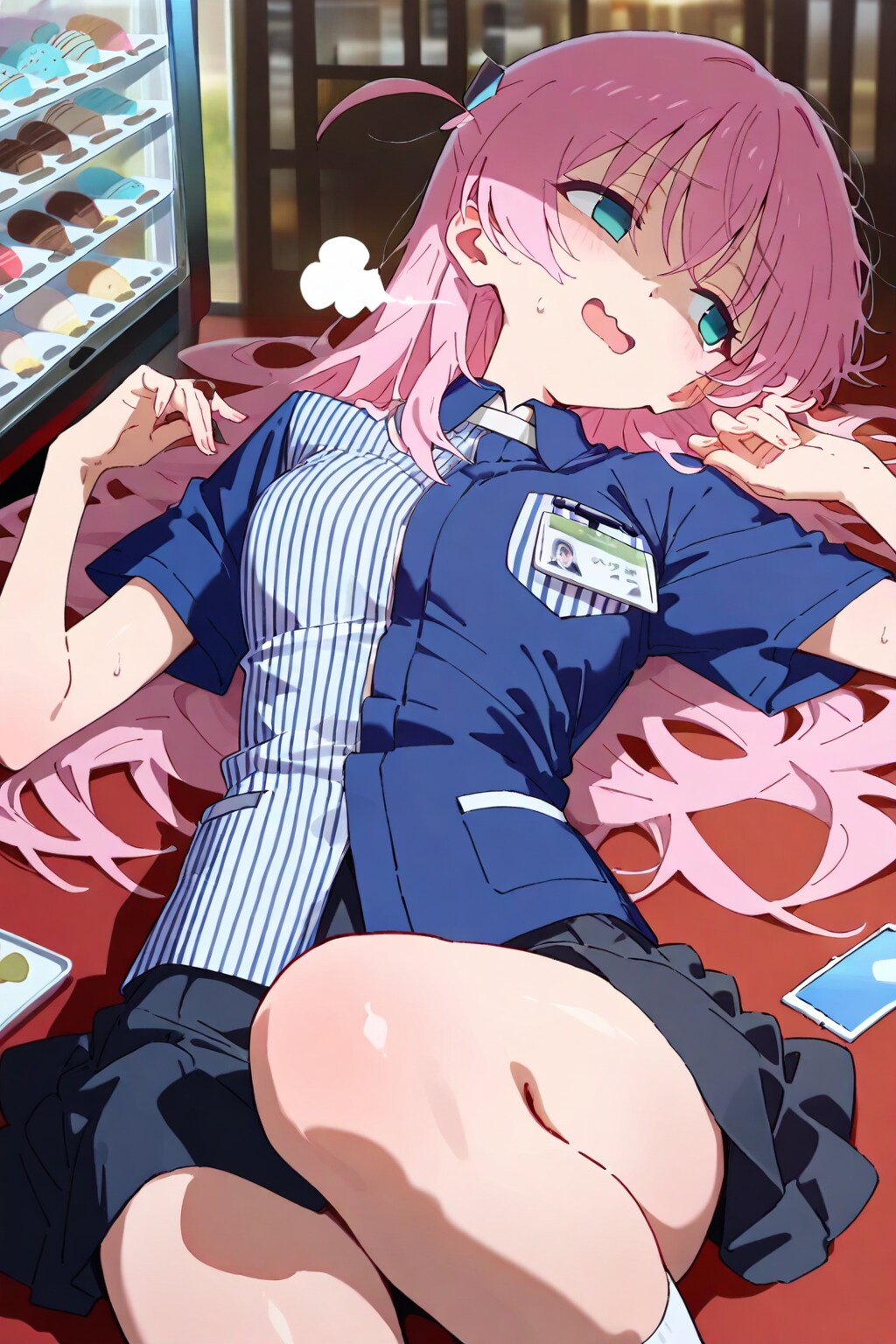 コンビニコラボの少女