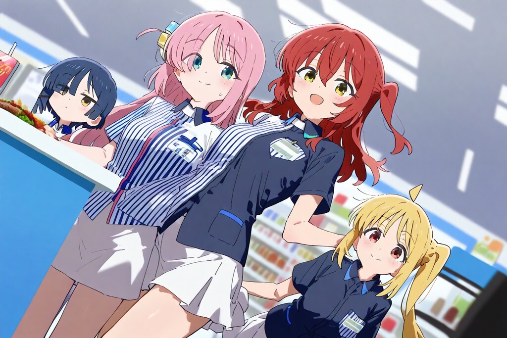 コンビニコラボの少女