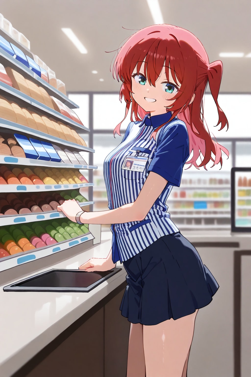 コンビニコラボの少女