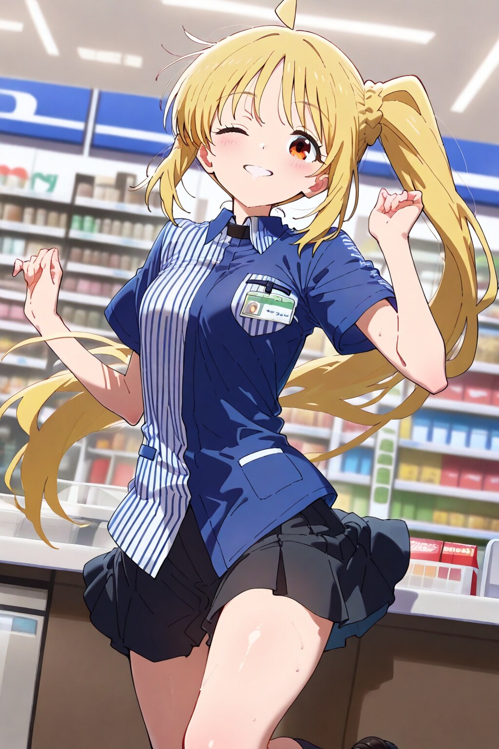 コンビニコラボの少女