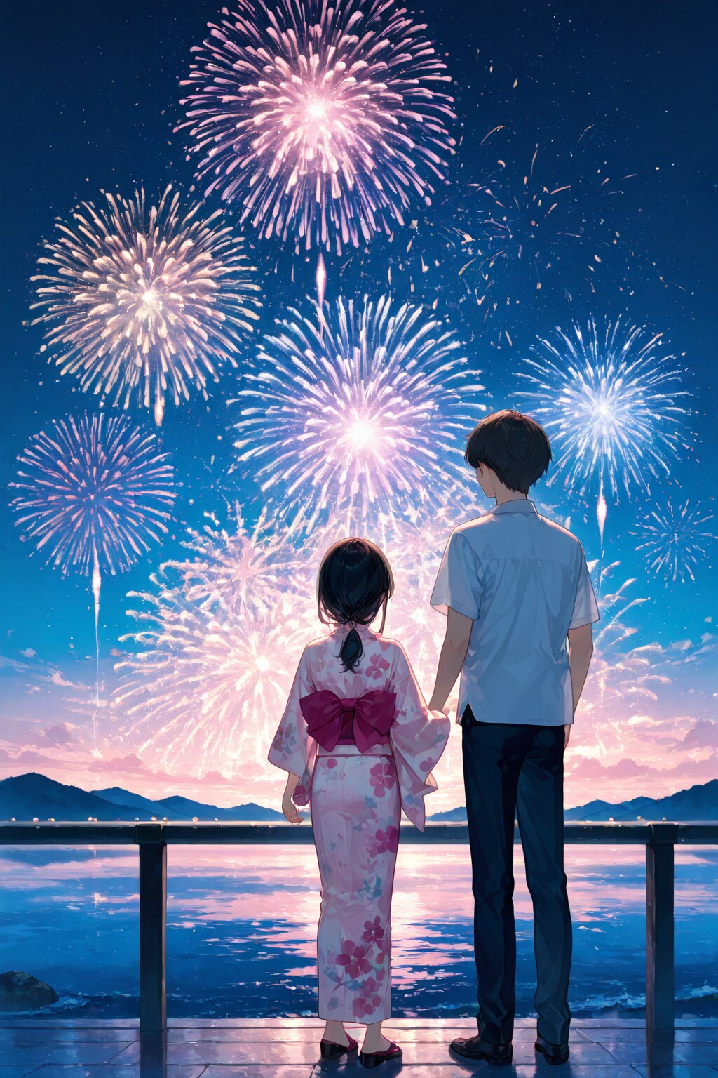 ラストの打ち上げ花火 | の人気AIイラスト・グラビア