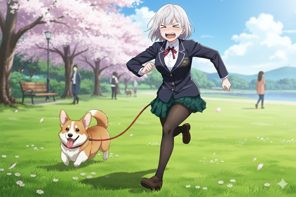 必死で逃げてる彩翔ちゃん