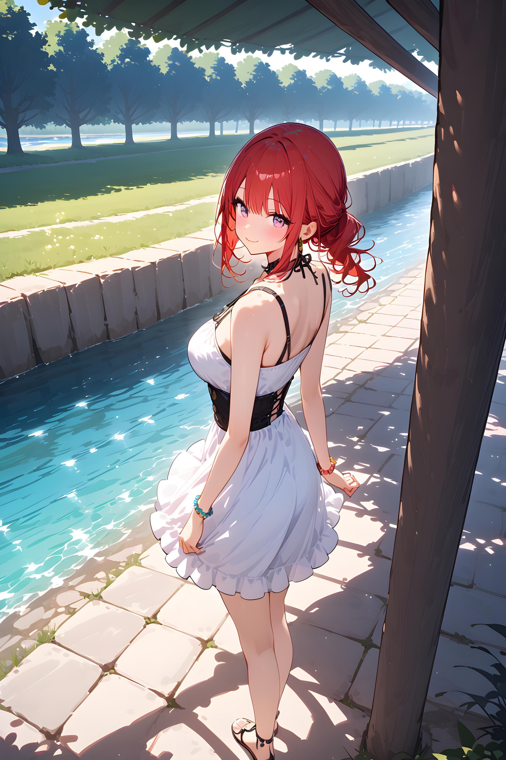 木陰で涼む | の人気AIイラスト・グラビア