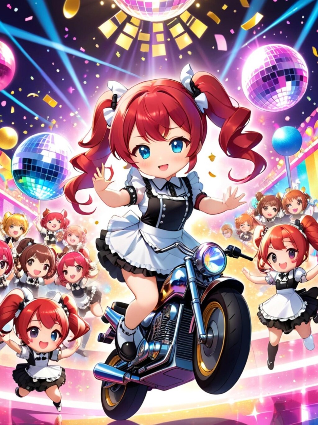 メイドの赤髪ちゃん
