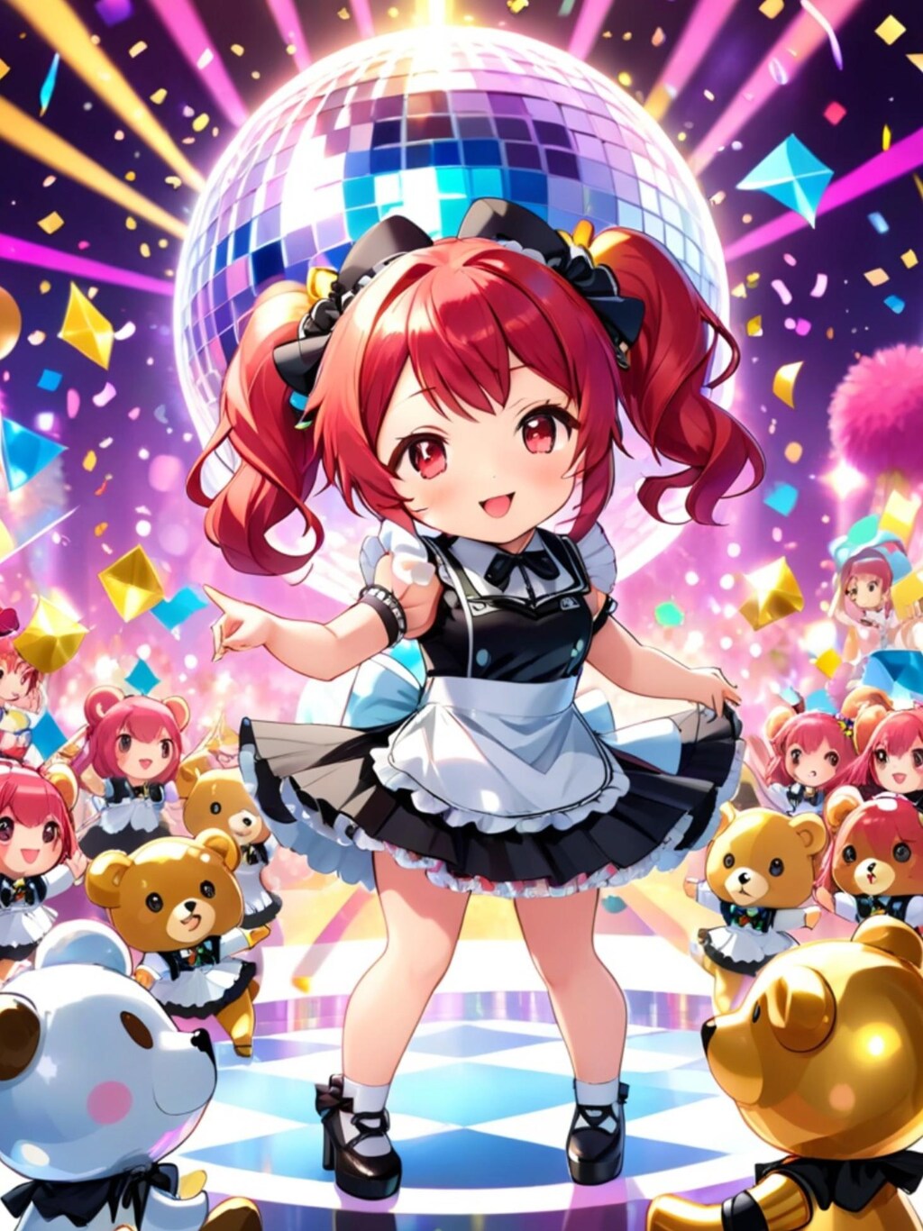 メイドの赤髪ちゃん