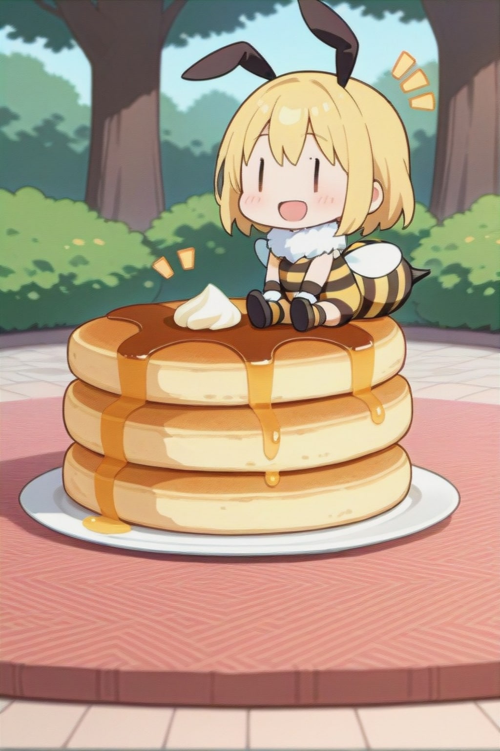 ホットケーキとミツバチちゃん