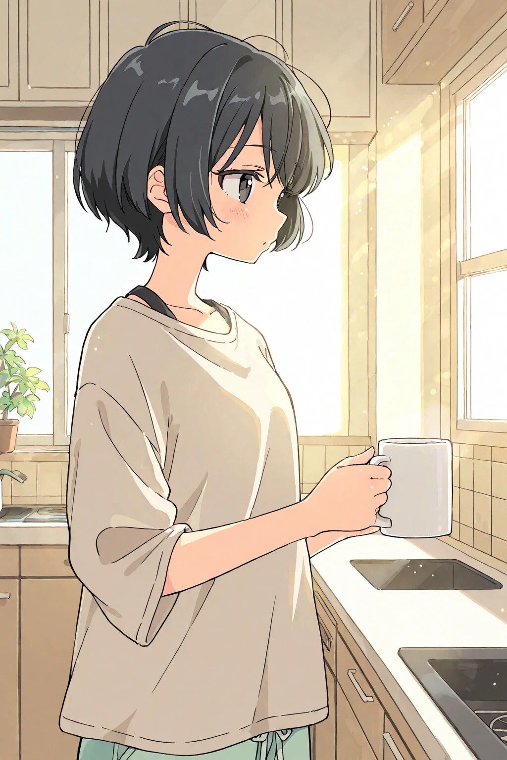 朝のイラスト