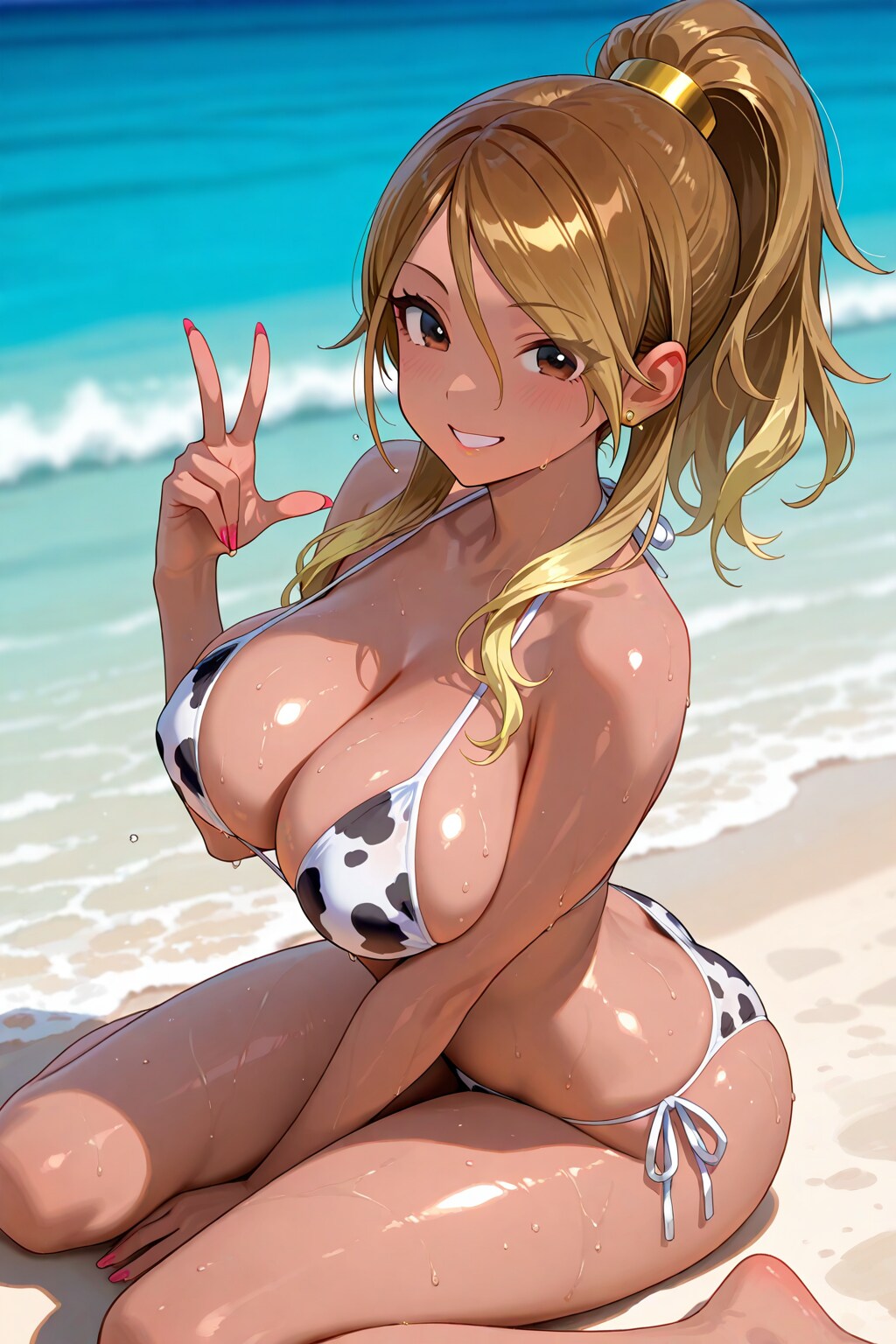 牛柄ビキニ