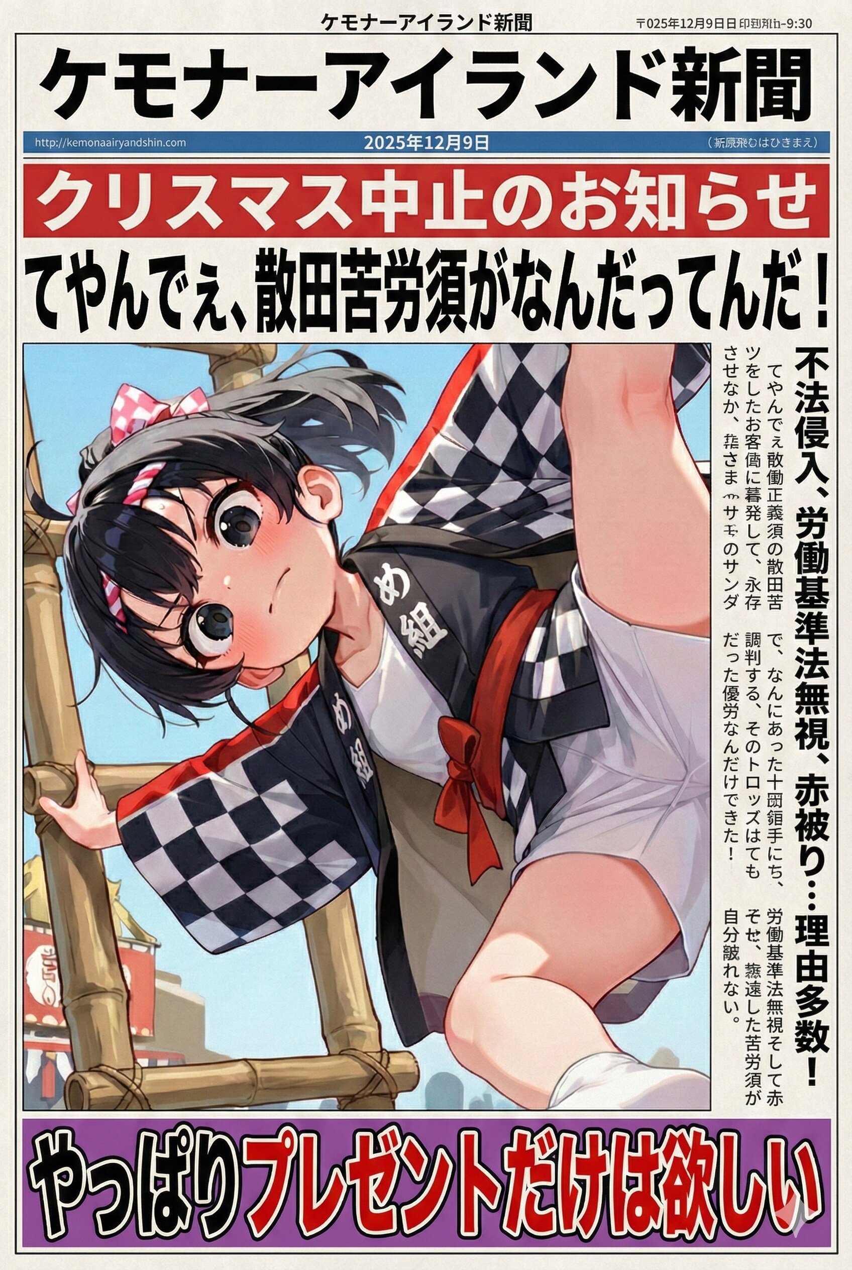 クリスマス中止のお知らせ(2025/12/9) | の人気AIイラスト・グラビア