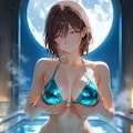 メタリックビキニの美咲さん(PixAI版) 6枚目