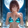 メタリックビキニの美咲さん(PixAI版) 8枚目