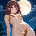 メタリックビキニの美咲さん(PixAI版) 3枚目