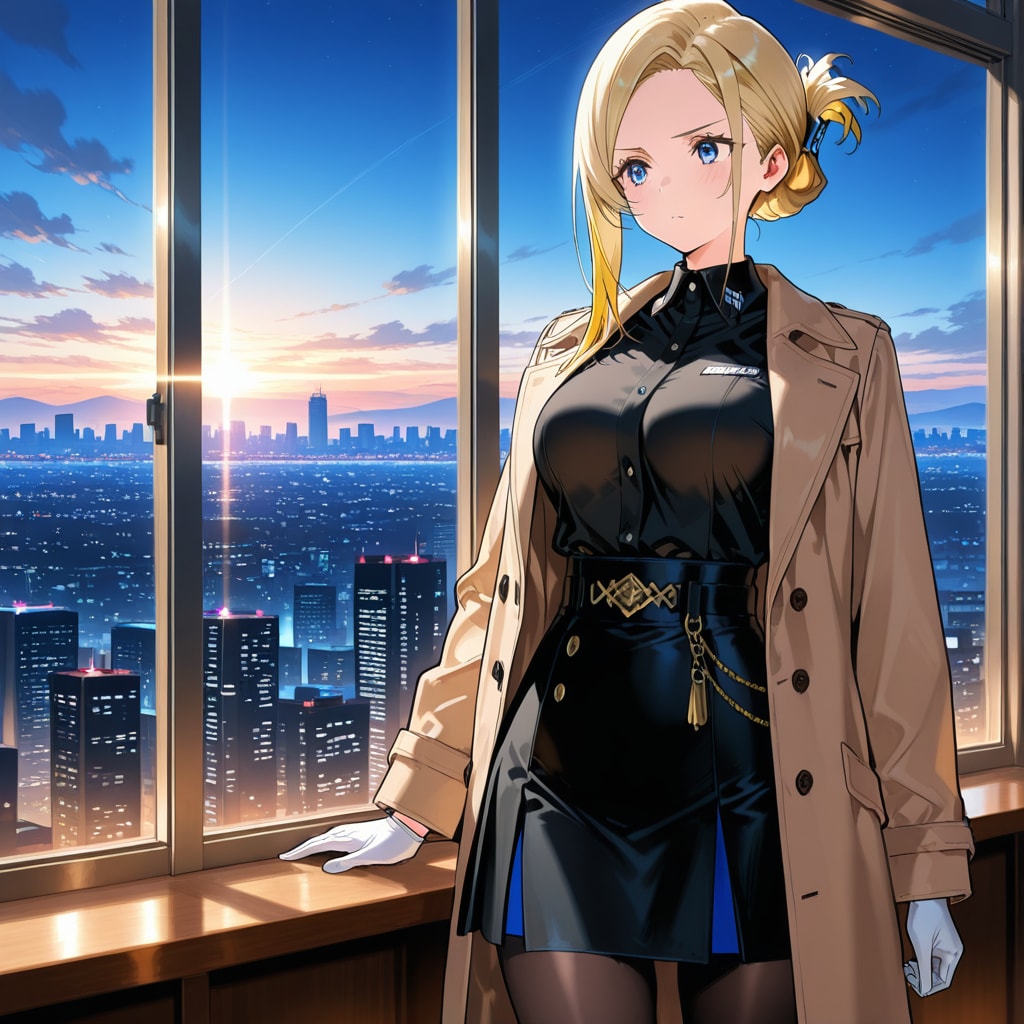 夜明けの東京、助手の決意 | の人気AIイラスト・グラビア