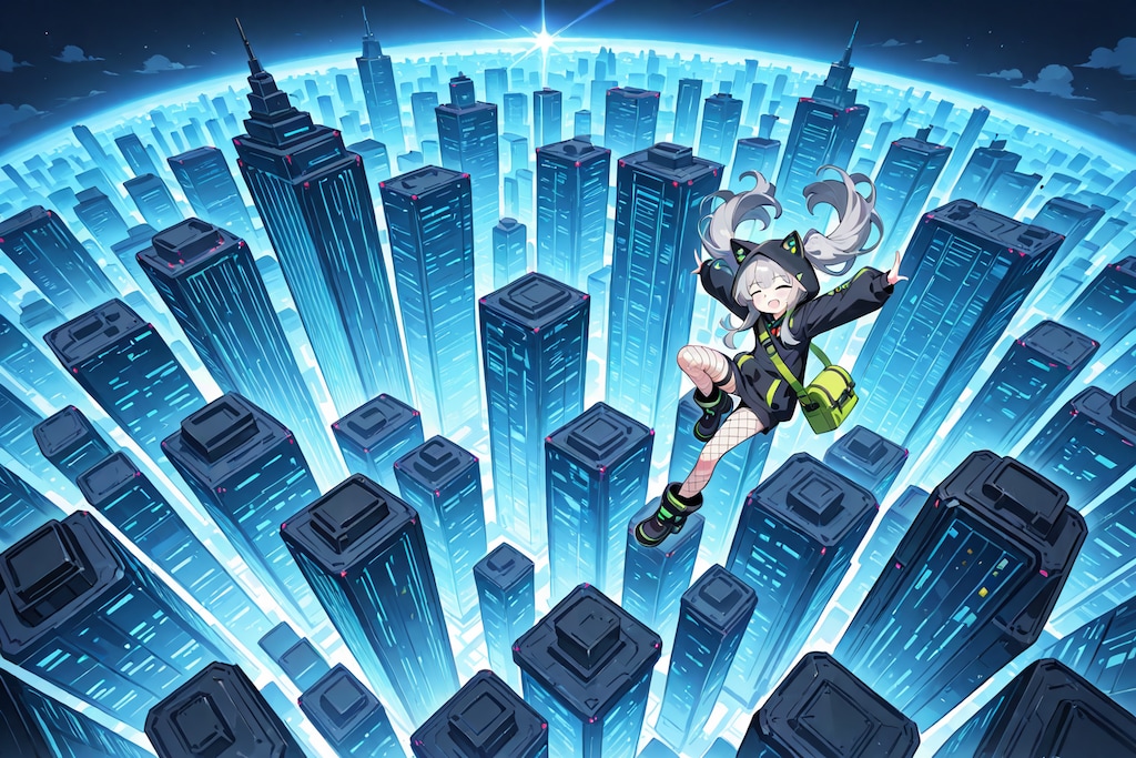 ある電脳ねこ耳少女のソラ旅
