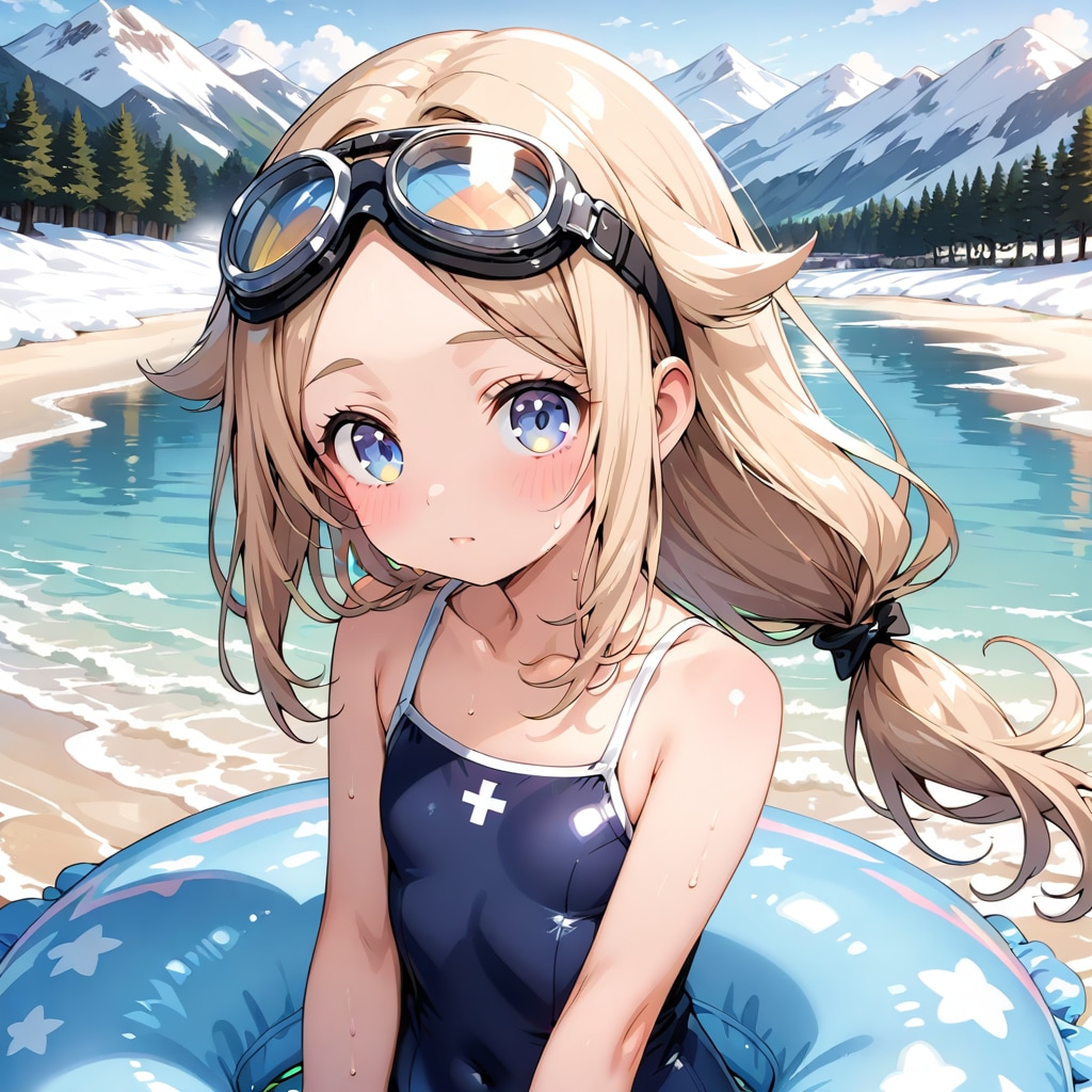 浮き輪は外せない