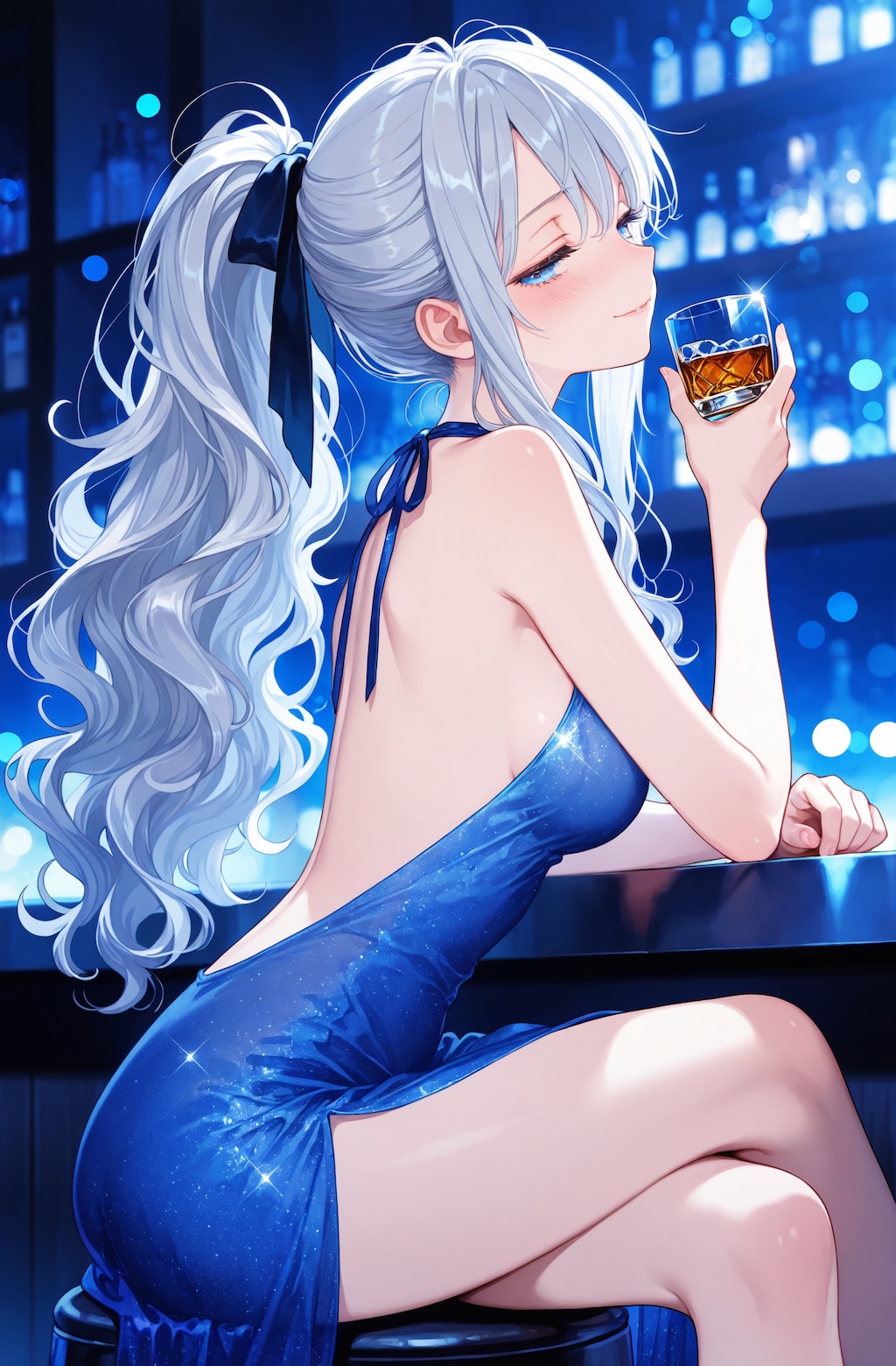 背中で魅せる香澄さん