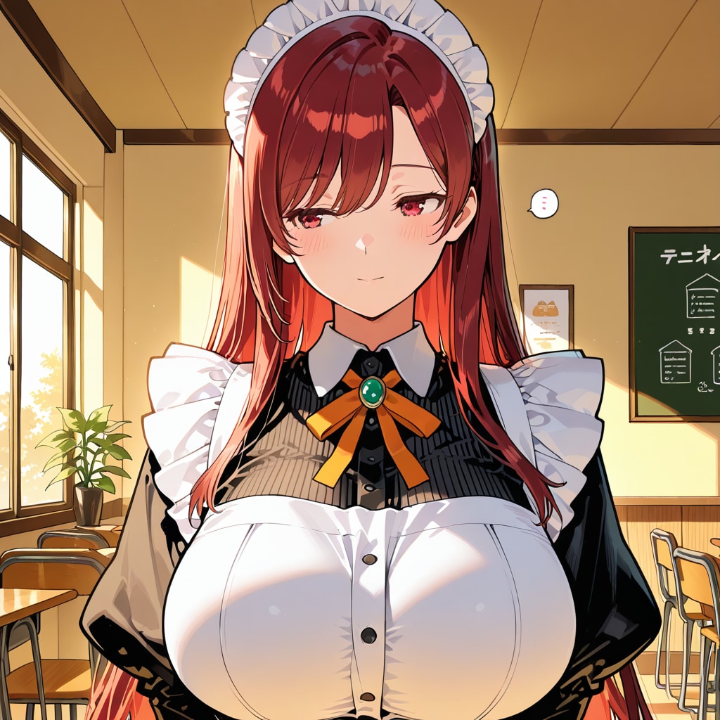 イメチェン最終日、ロングを楽しむ