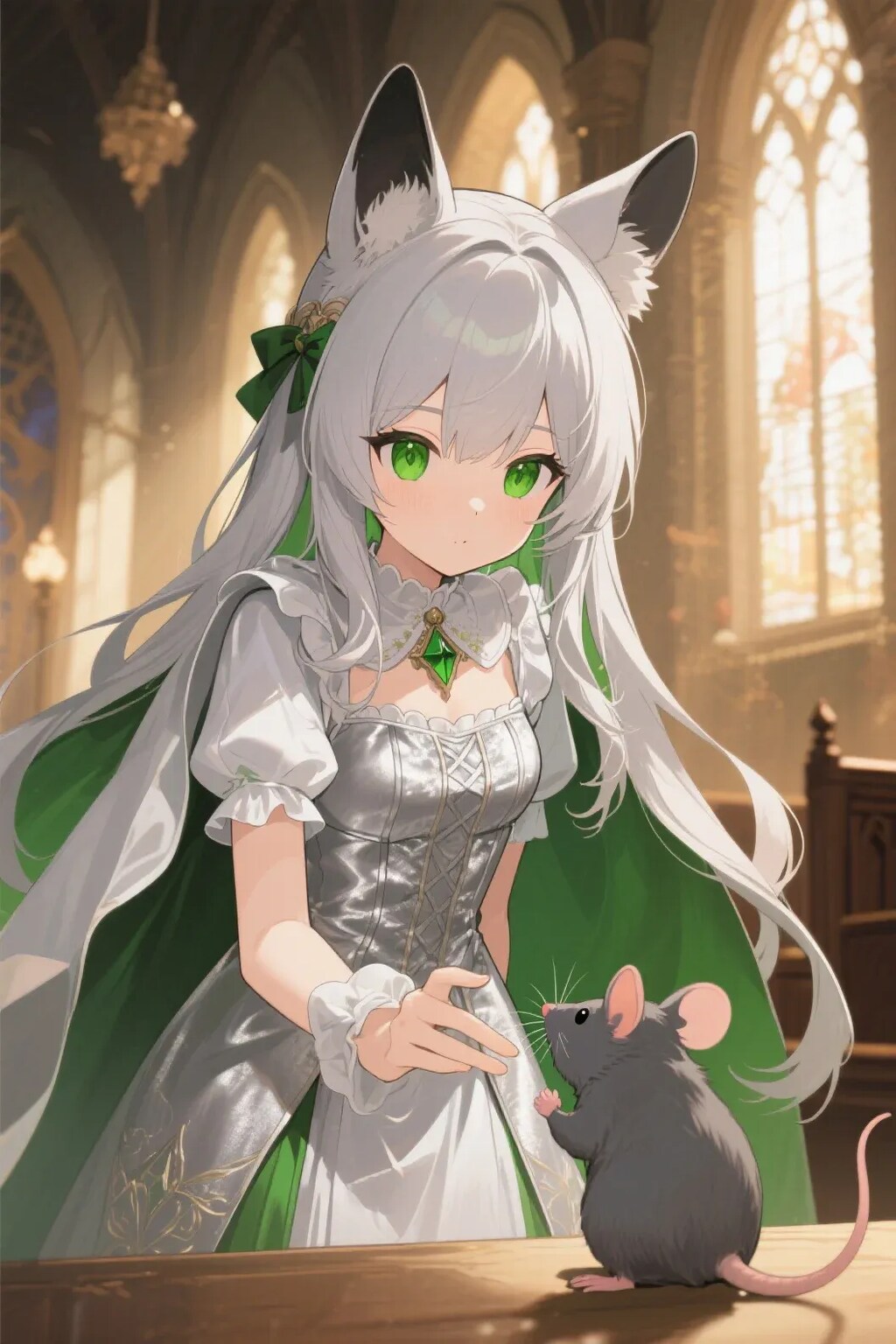 ステラちゃんとネズミ