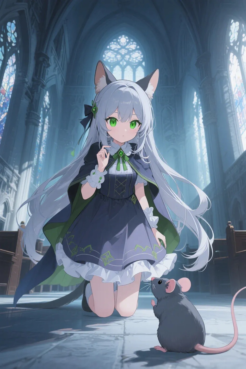 ステラちゃんとネズミ