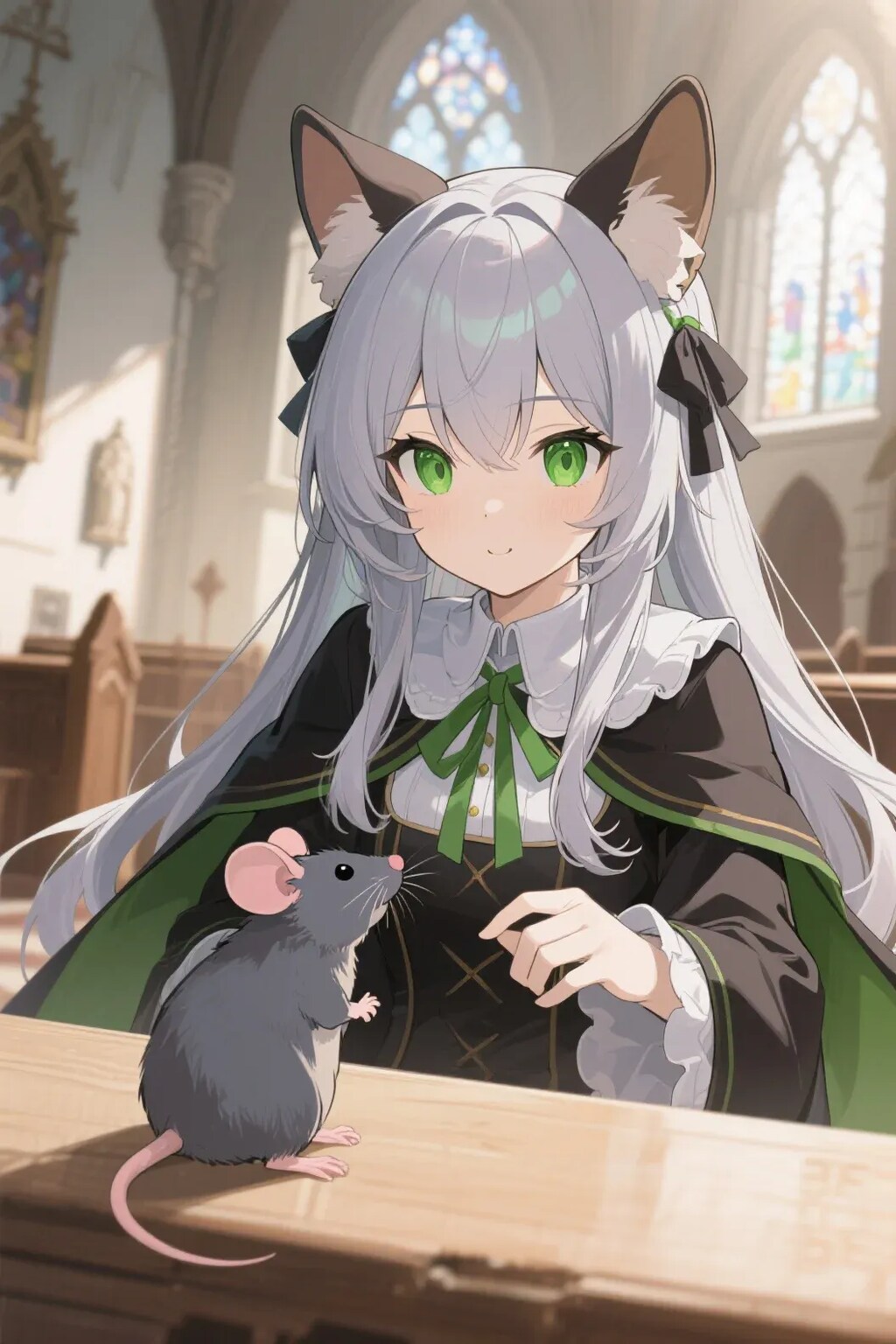 ステラちゃんとネズミ