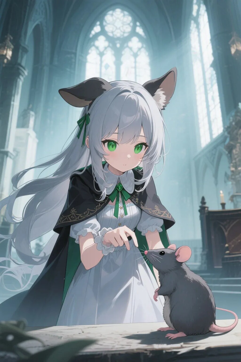 ステラちゃんとネズミ