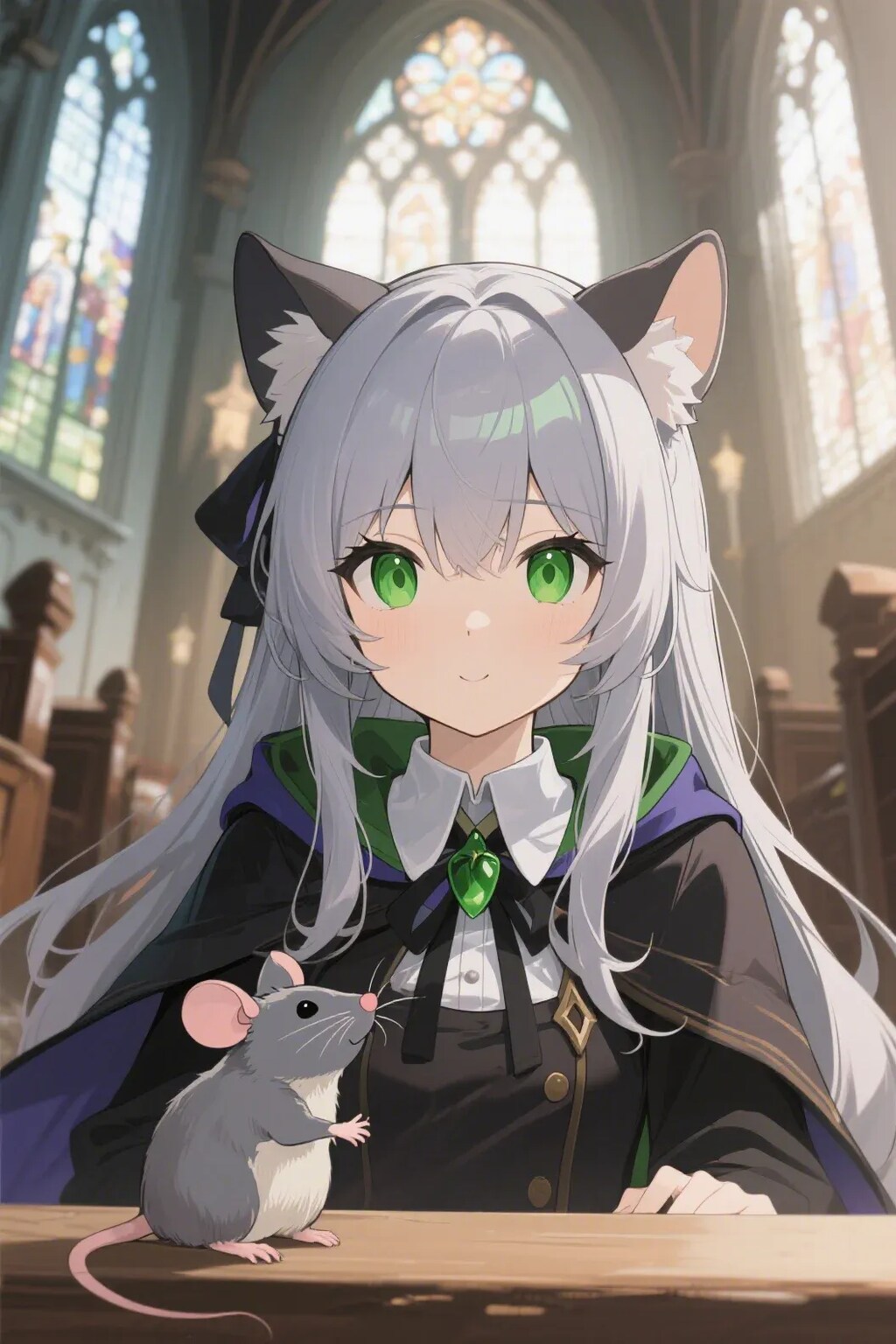 ステラちゃんとネズミ