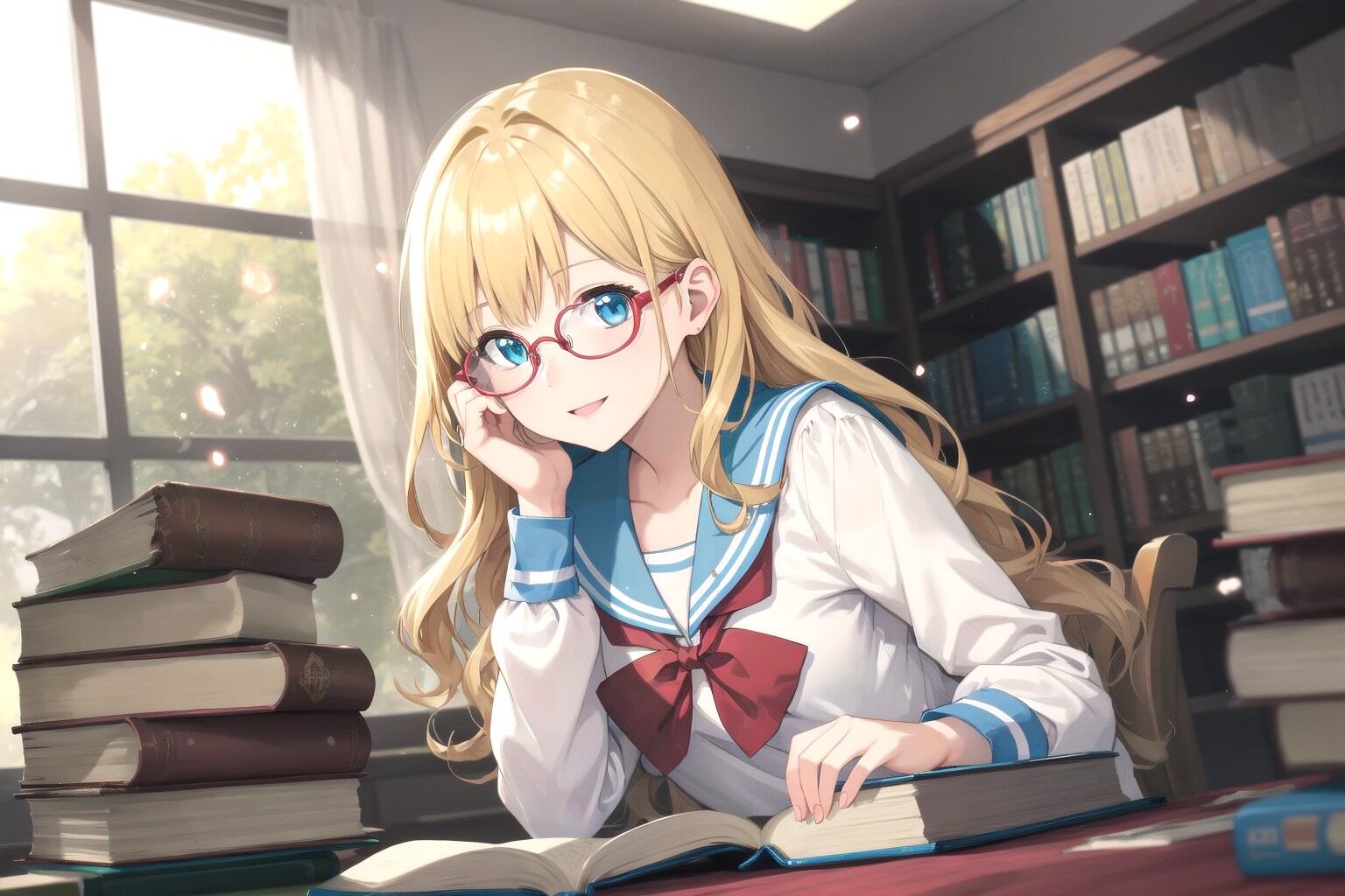 Vision for Booksちゃん | の人気AIイラスト・グラビア