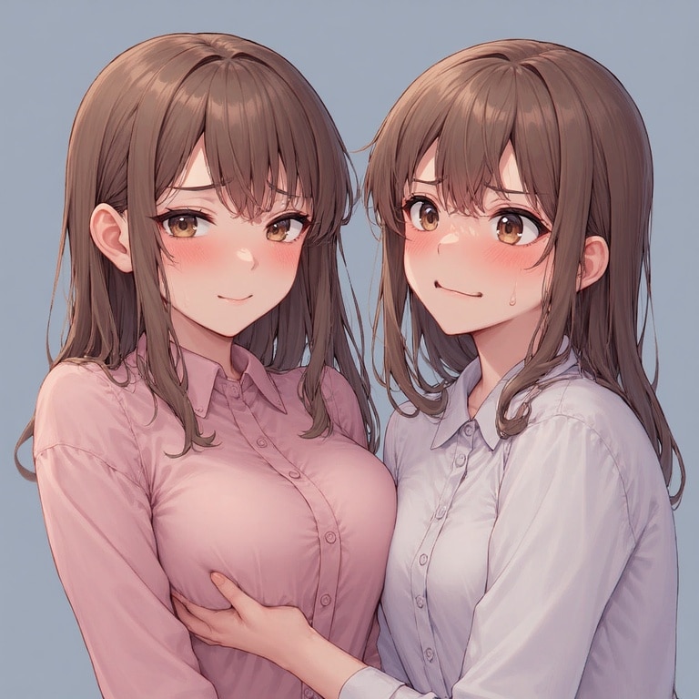 双子格差 | の人気AIイラスト・グラビア