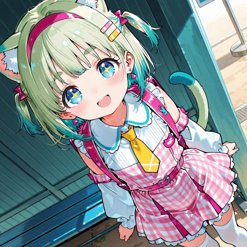 バス停とデルタもん