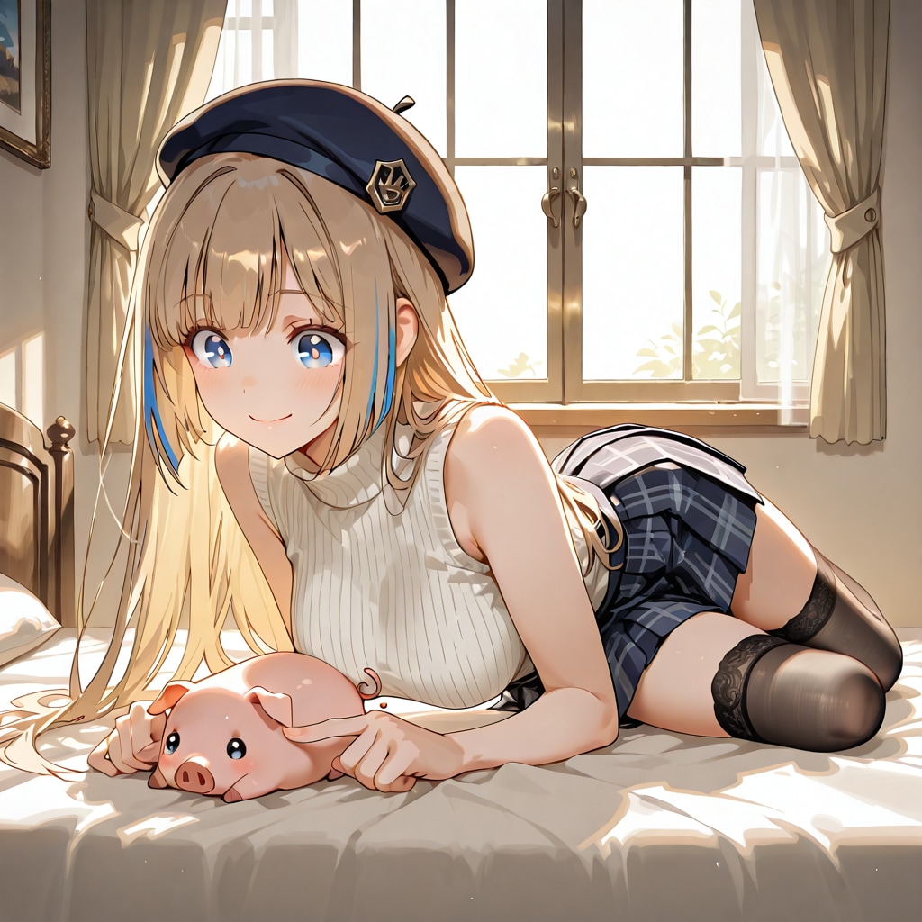 ほれ、ぶひっと鳴いてみ♪