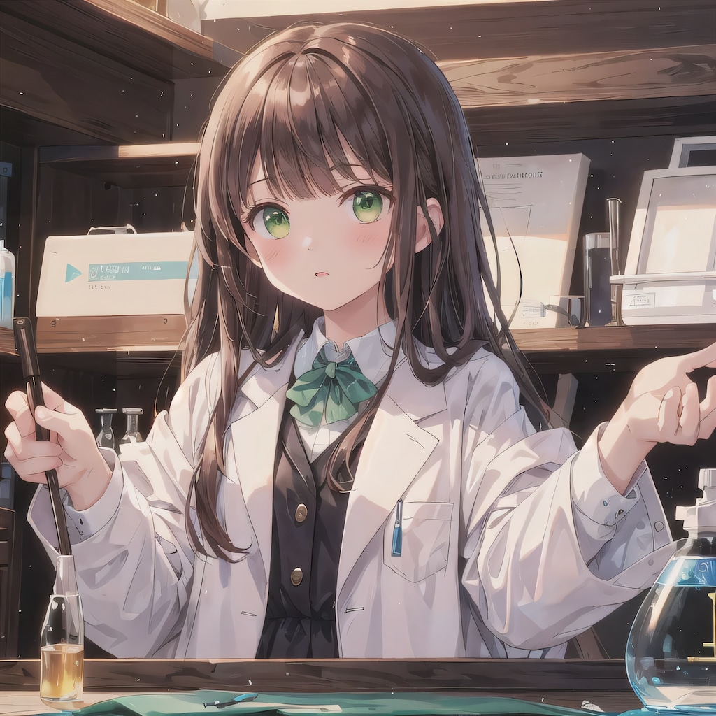 茶髪ロングで白衣の少女８