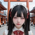 地雷系ちゃんVisual sexual 067《ゴスロリ巫女SeaArtR-18》 3枚目