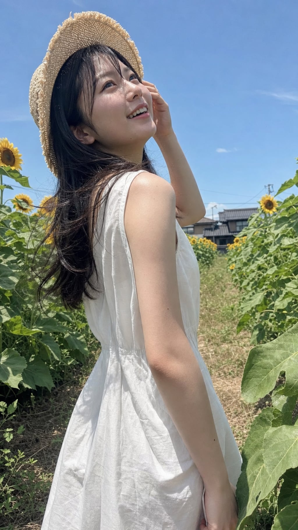 Walking Through Sunflowers