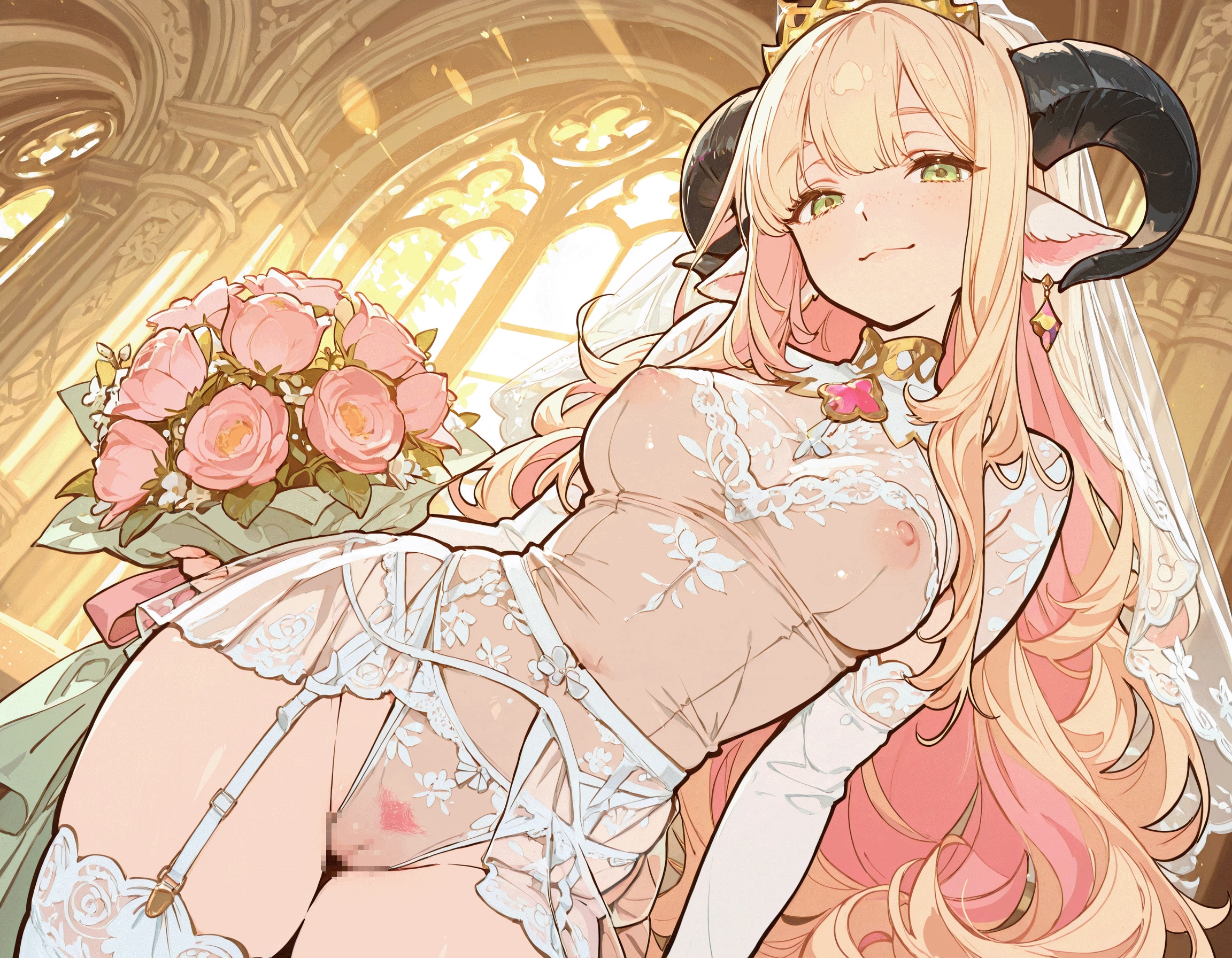 淫魔のウェディングドレス