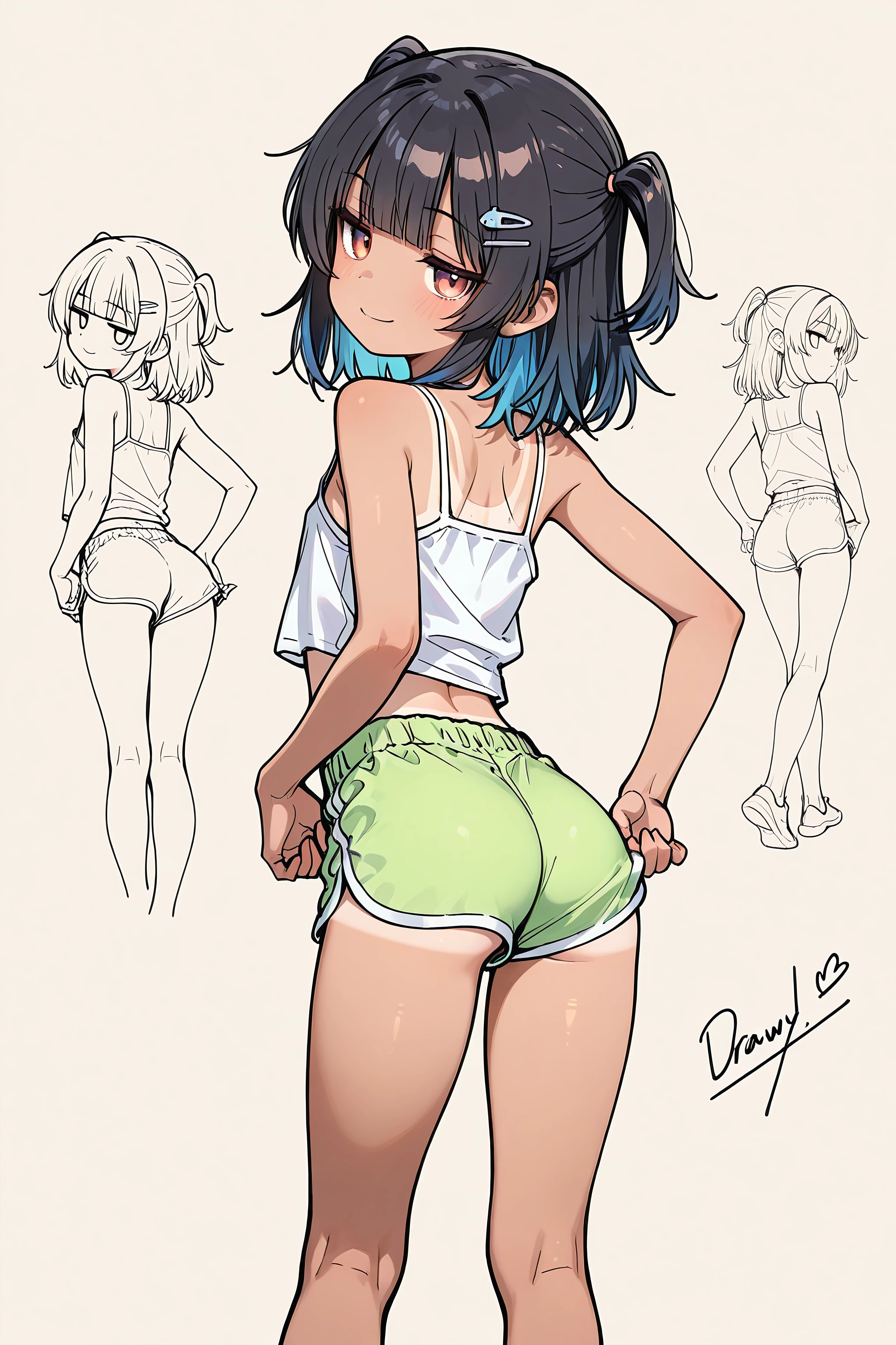 Summer Shorts Silhouette
