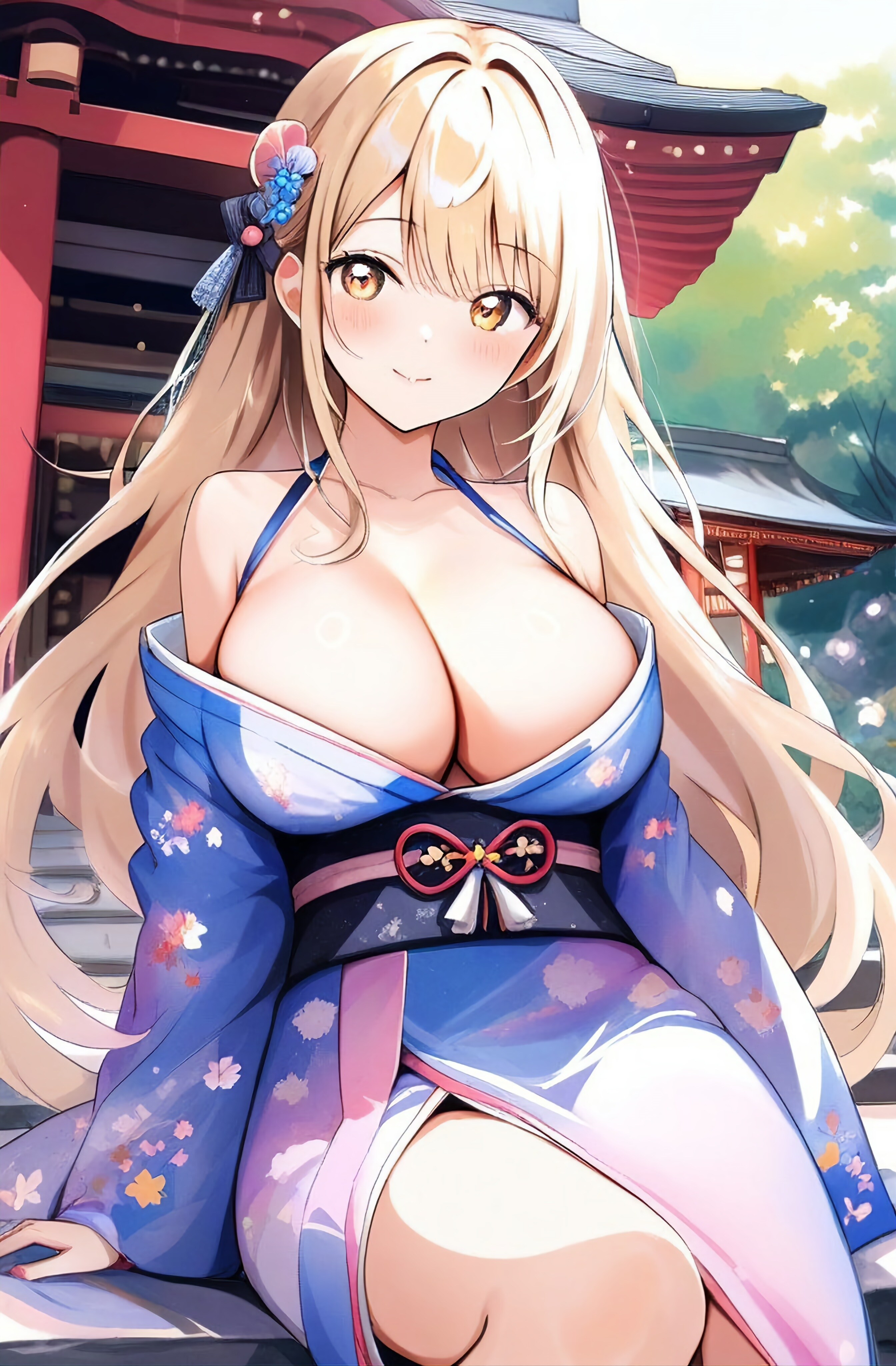 二つの神に拝む