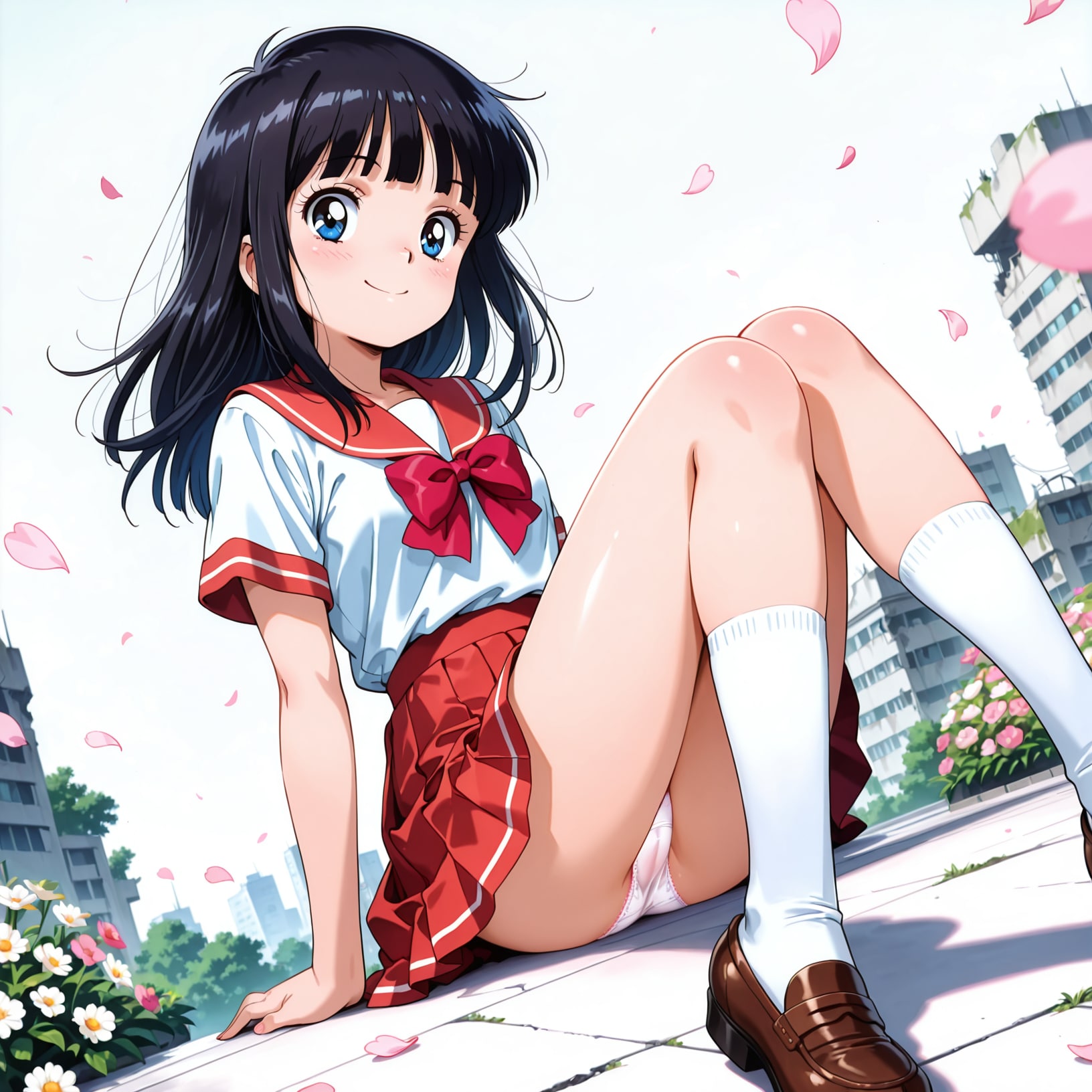 セーラー服の少女【パンチラ】