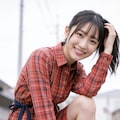 元気いっぱい！赤チェックのワンピース 4枚目