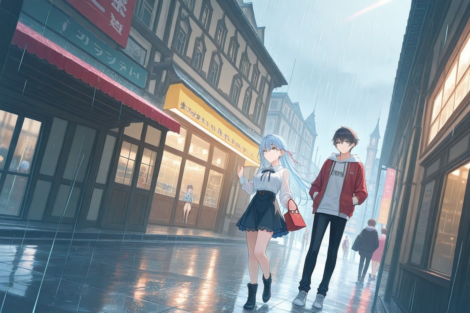 急な雨 | の人気AIイラスト・グラビア