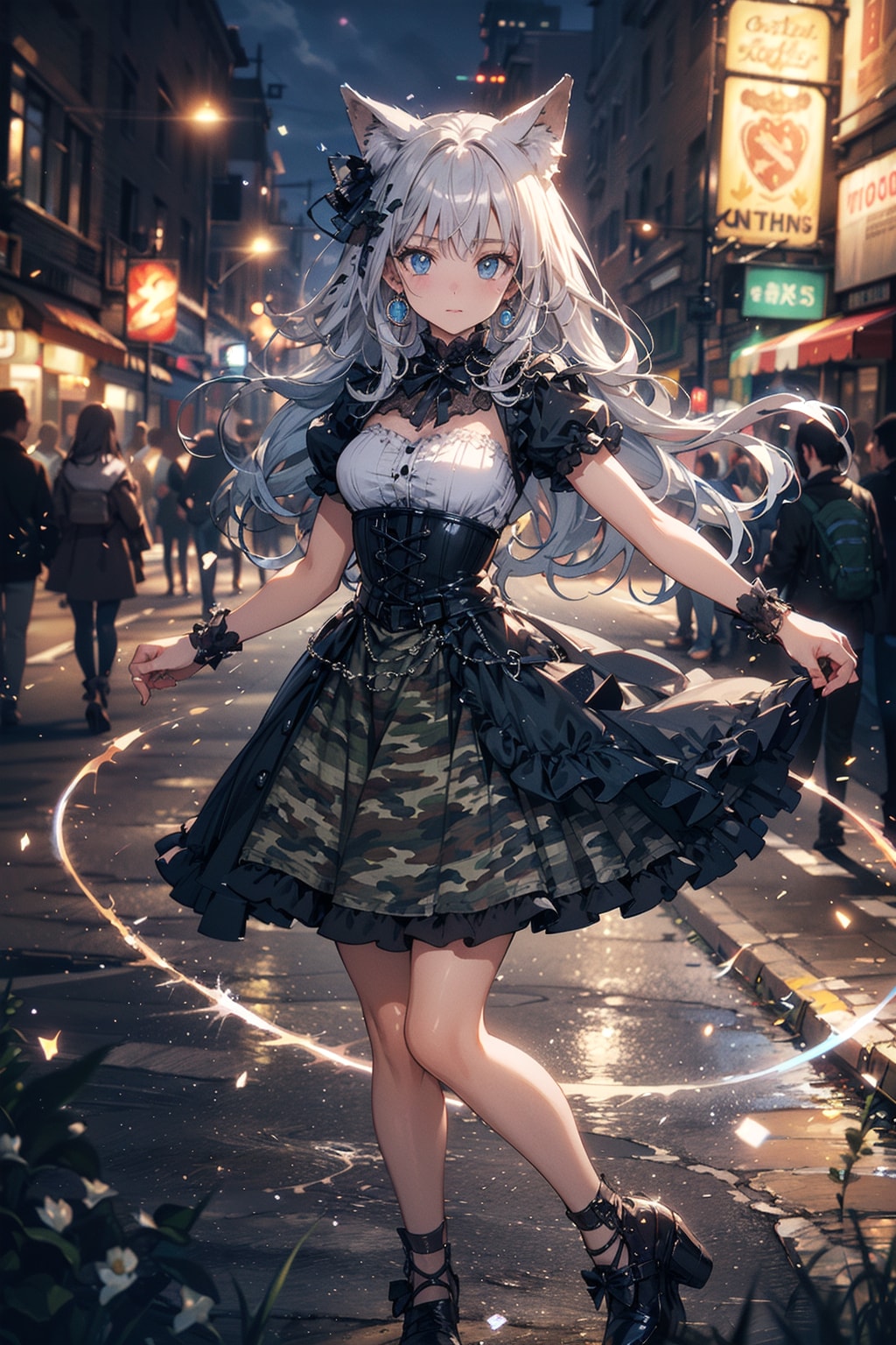 カモフラゴシックドレスだよ👗🐺 | の人気AIイラスト・グラビア