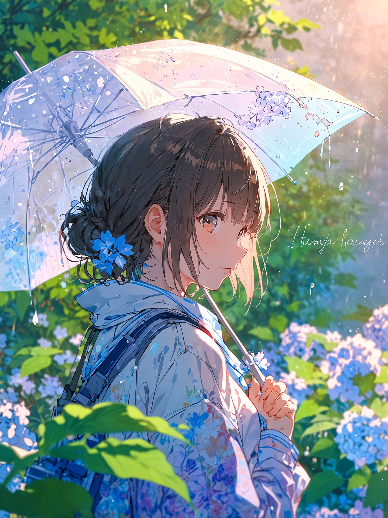 傘を閉じるつもりだった | の人気AIイラスト・グラビア