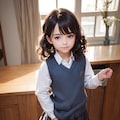 カトリックの学生服を着た少女 (59p) 2枚目