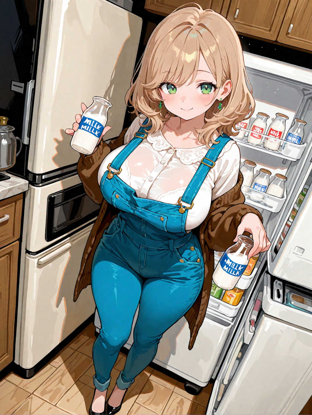 理久、うっかり通常牛乳と同じ瓶を使う