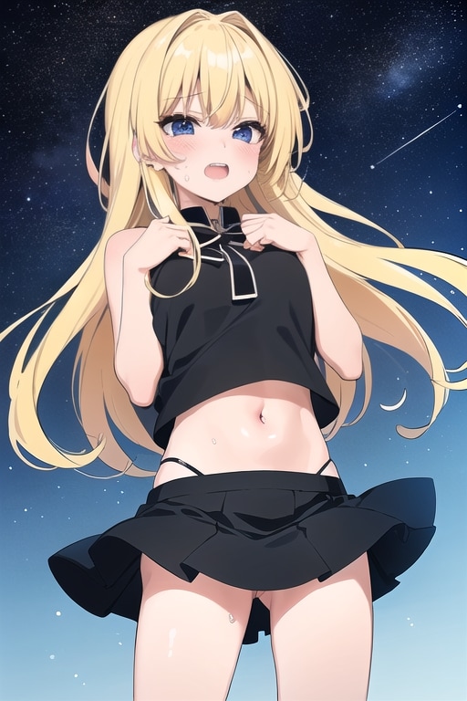 金髪ビキニスカートほか | の人気AIイラスト・グラビア