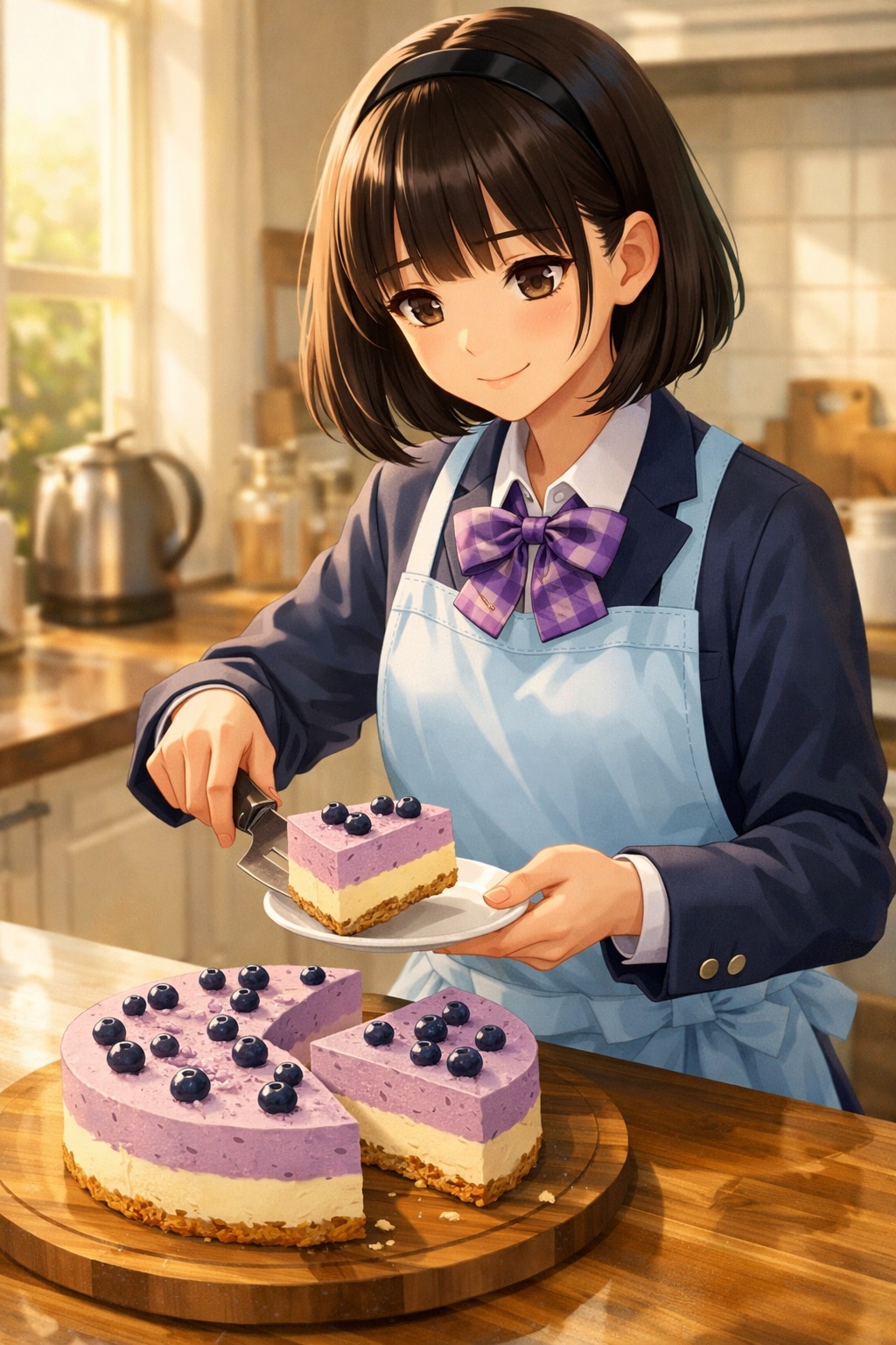 ブルーベリー🫐レアチーズケーキ