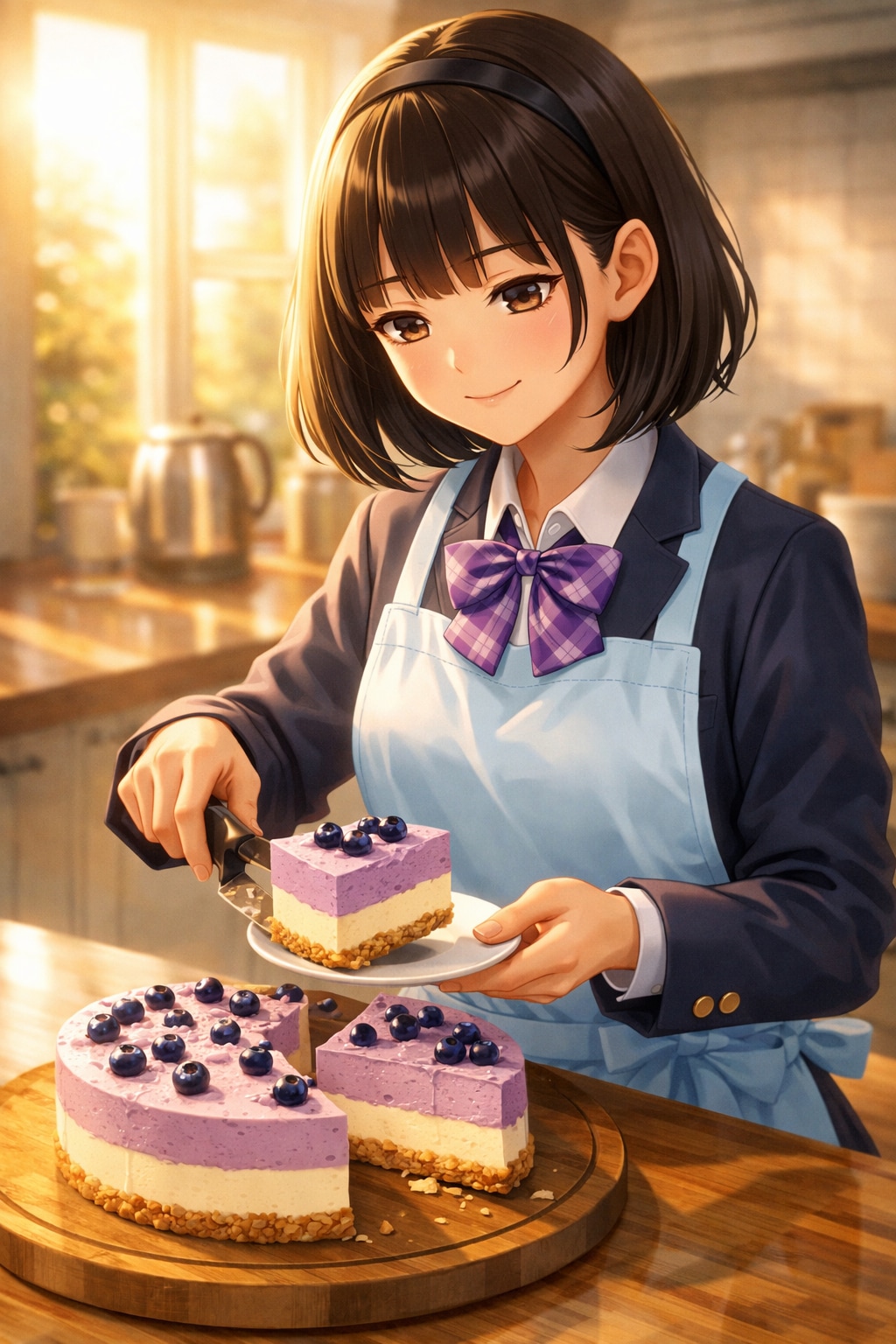 ブルーベリー🫐レアチーズケーキ