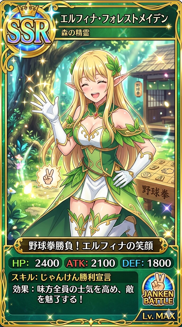 エルフとじゃんけんトレカSSR